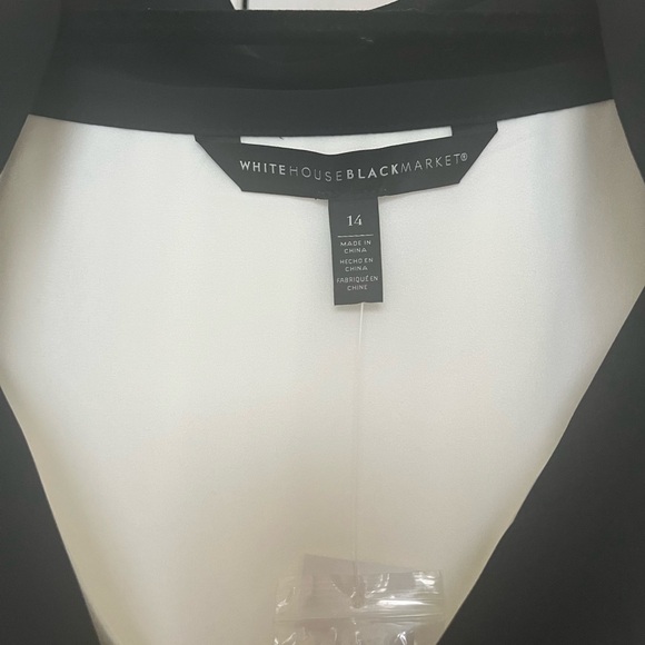 White House Black Market SL Pleated Bow Halter Size 14 NWT - Picture 7 of 9